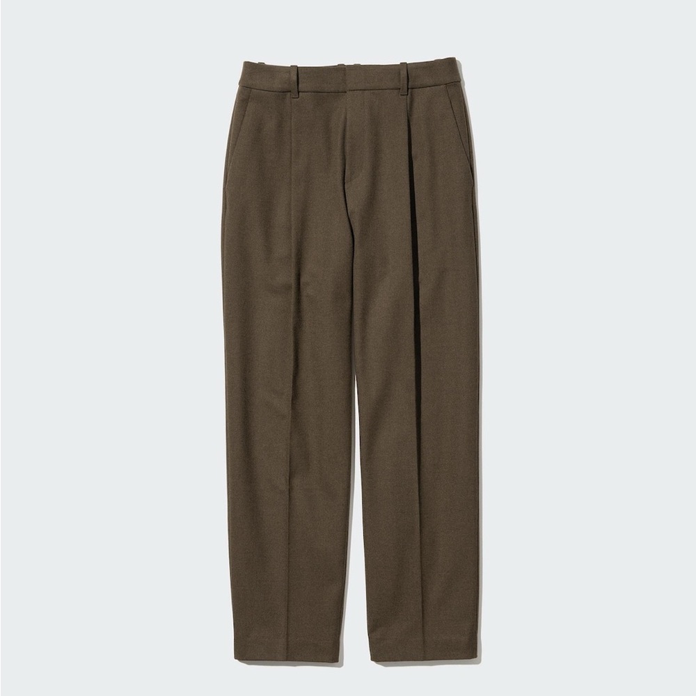 Uniqlo Pleated Tapered Pants HEATTECH